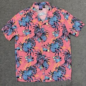 Disney Pink and Blue Casual Button Down Shirt